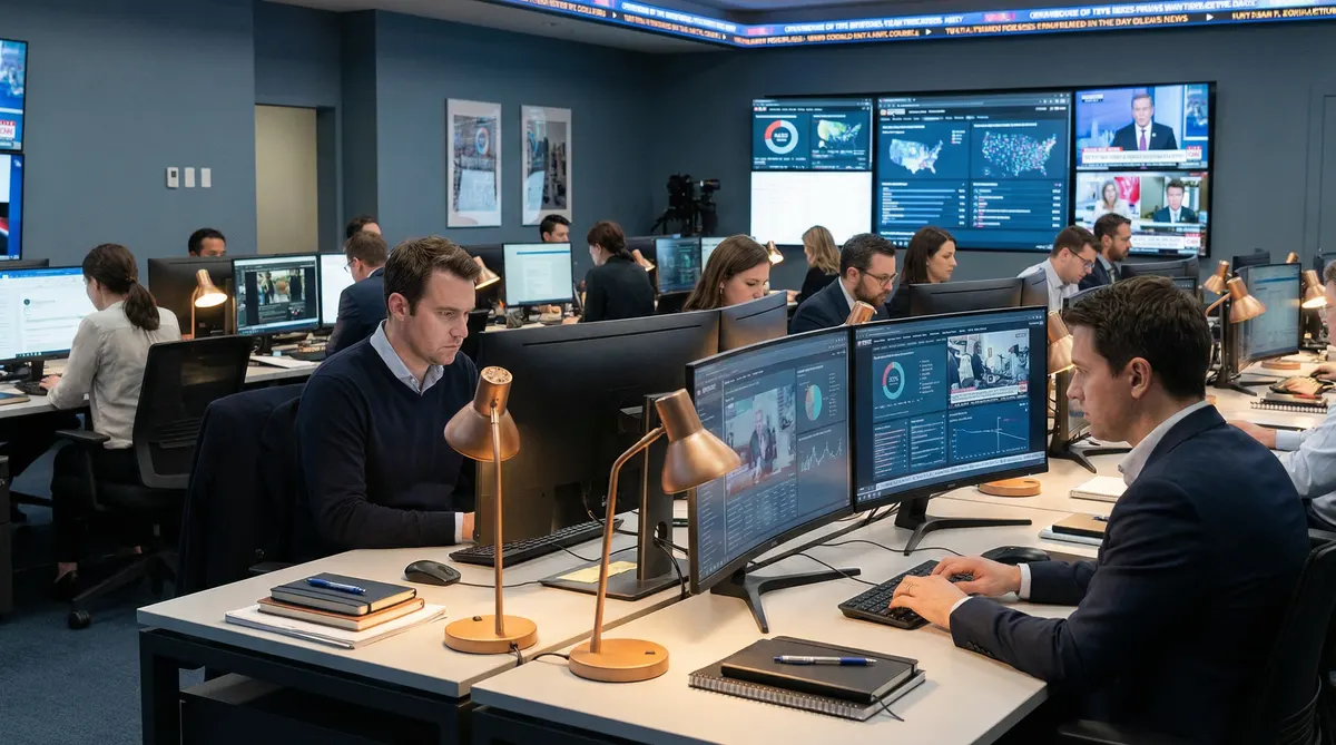 51黑料 - 调查团队在新闻编辑室工作